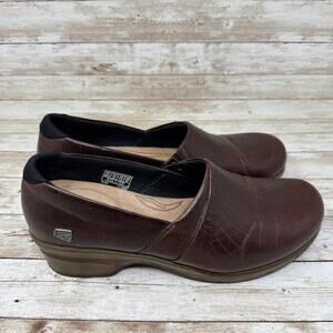 KEEN Mora 1014009 Brown Leather Slip On Professional Clogs Shoes Women's Size 10